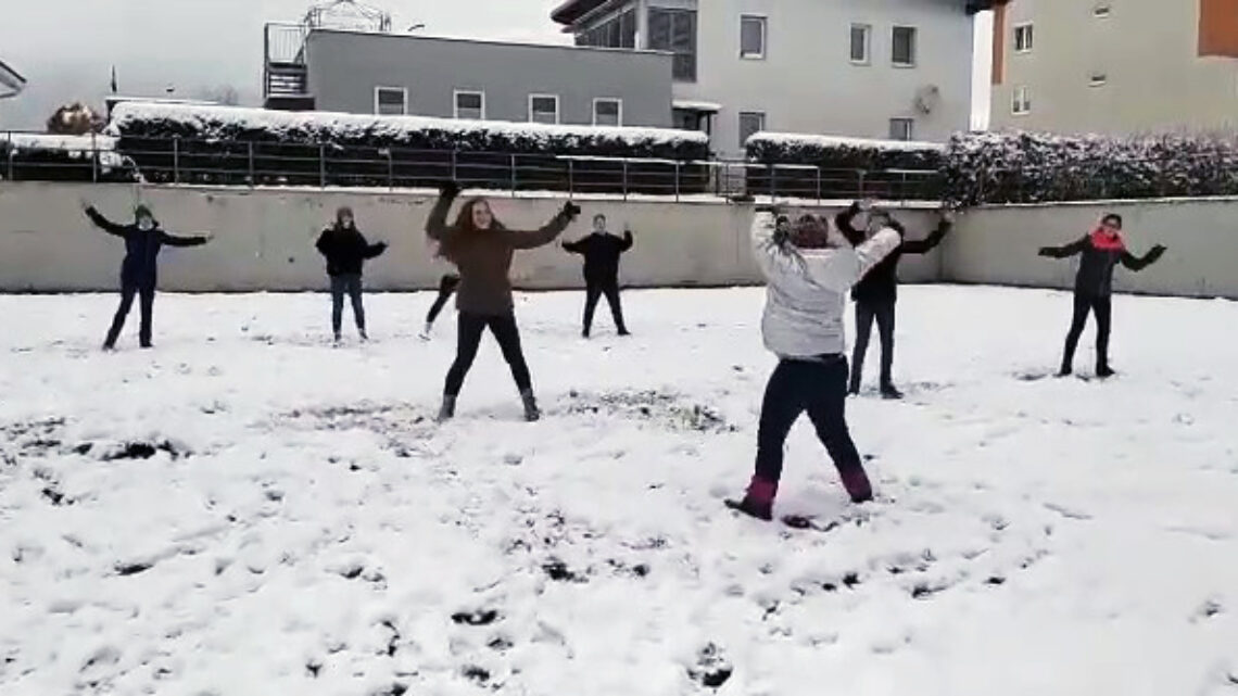 Tanzen im Schneegestöber
